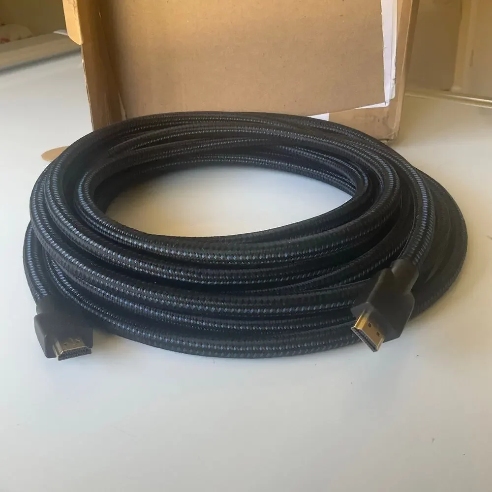 4K Ultra HD HDMI Cable, 15ft, 18Gbps, 60Hz, 2160p, 48-bit, Male-to-Male,Ethernet